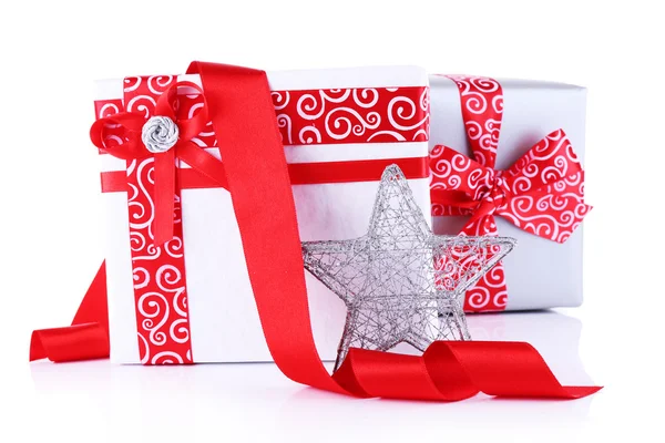 Holiday gift boxes — Stock Photo, Image