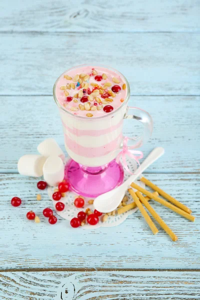 Cranberry tej desszert — Stock Fotó
