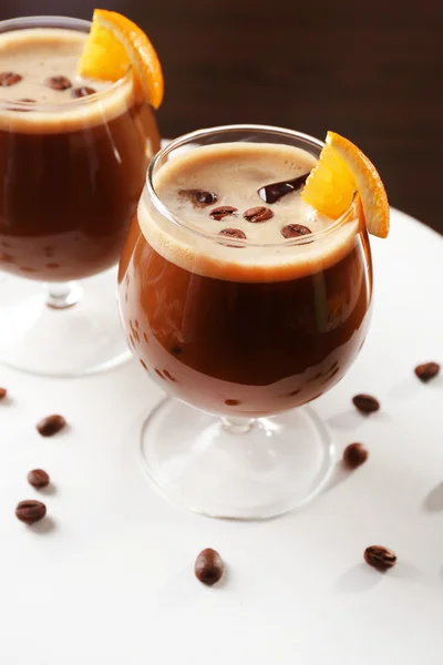 Espresso cocktail served — Stock Photo, Image