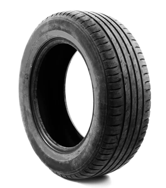 Single Tyre on white — Stock Photo, Image