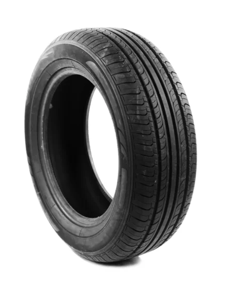 Single Tyre on white — Stock Photo, Image