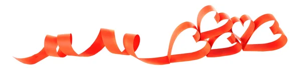 Heart shaped paper ribbon — Stock Photo, Image
