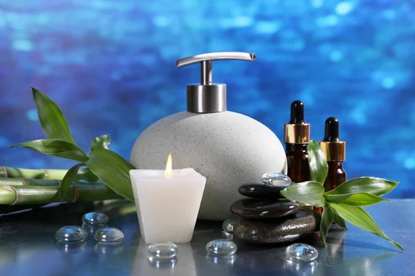 Composición del spa con vela — Foto de Stock