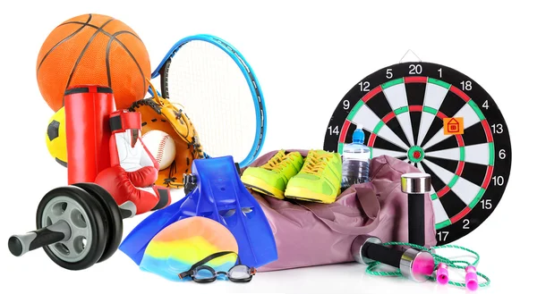 Colorful Sporting goods — Stock Photo, Image