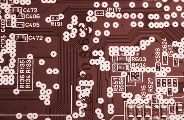 Moderna scheda elettronica — Foto Stock