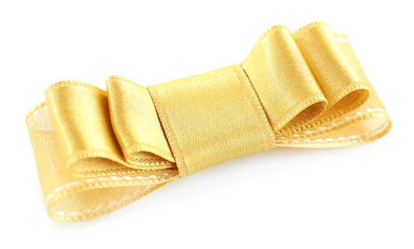 黄色的丝绸蝴蝶结 — 图库照片