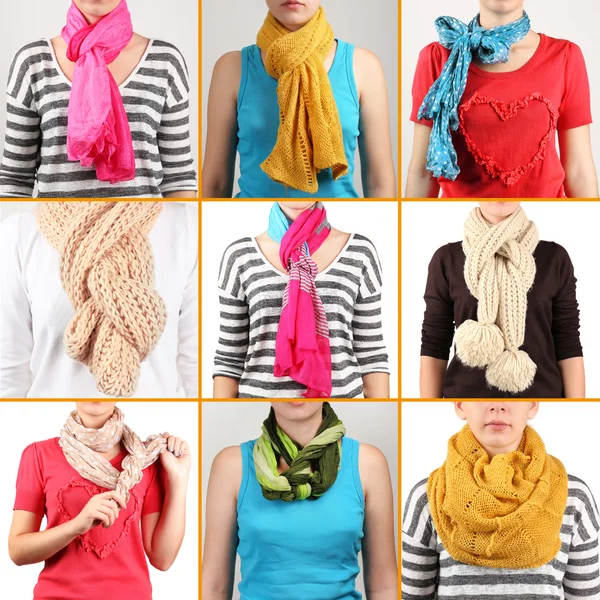 Persona usando de stock, imágenes de Persona usando bufandas sin Depositphotos