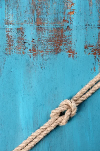 Marine knot on wood — Stock Photo, Image