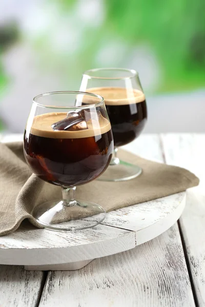 Espresso cocktail op tafel — Stockfoto