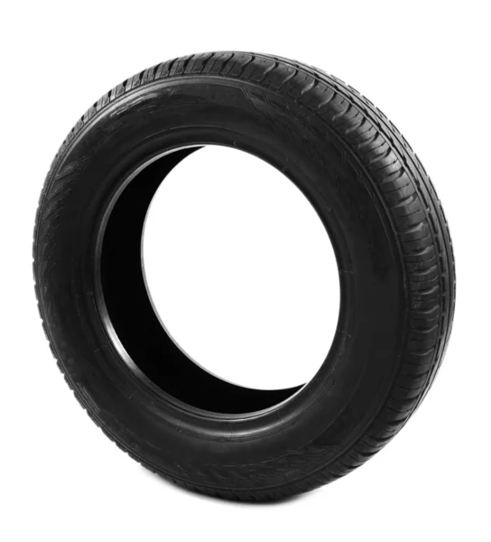 Single Tyre on white — Stock Photo, Image