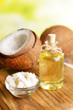 tablo açık renkli olarak Hindistan cevizi yağı