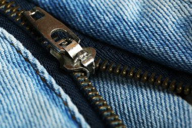 Fermuar giysilerindeki yakın çekim