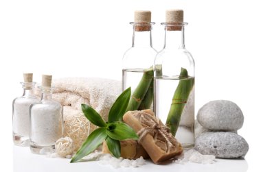 beyaz izole spa ayarı