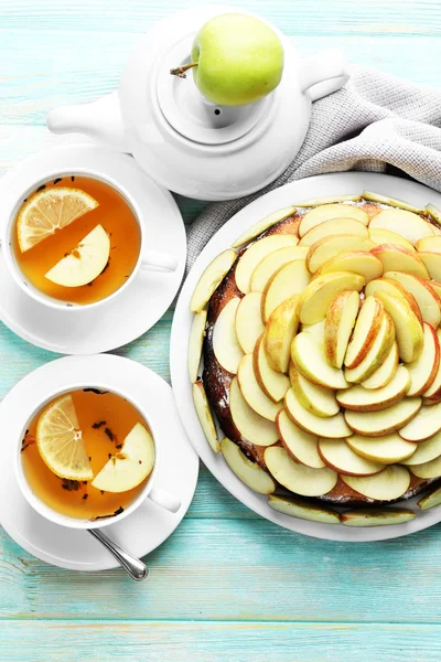 Hausgemachter Apfelkuchen — Stockfoto