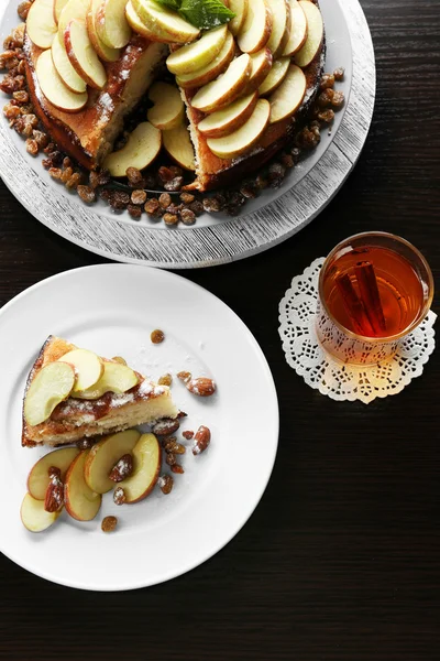 Tarte aux pommes maison — Photo