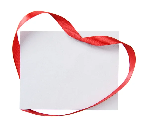 Shiny red ribbon — Stock Photo, Image