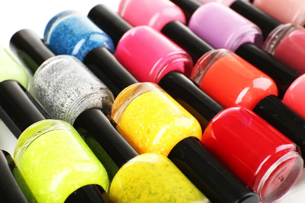 Colorful nail polishes — Stock Photo, Image