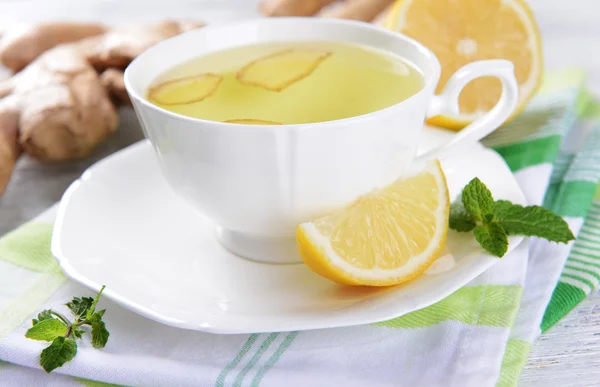 Tè allo zenzero con limone — Foto Stock