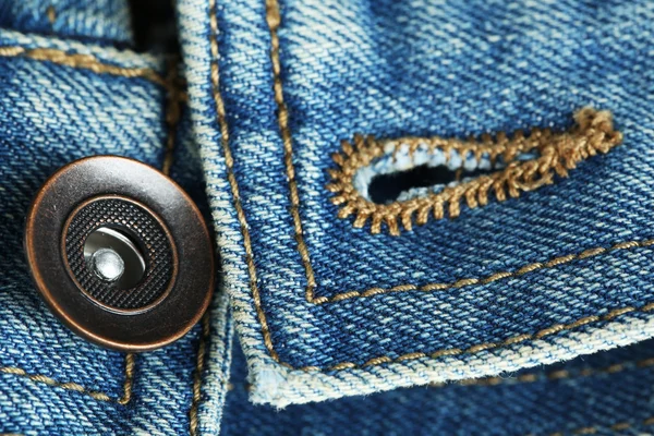 Botón en la ropa de cerca — Foto de Stock