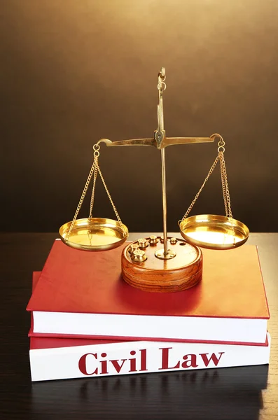 Books of Law on table — Stock Photo, Image