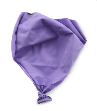 Beyaz izole izole mor balon