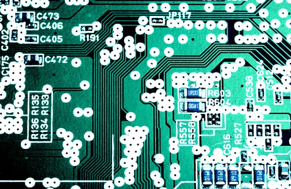 Moderní elektronická deska detail — Stock fotografie