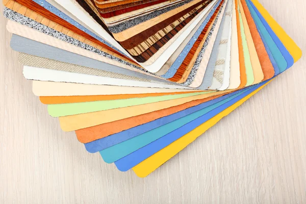 Paletu barev pro nábytek na tabulka detail — Stock fotografie