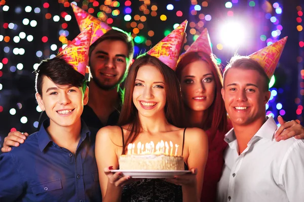 Verjaardagsfeest in club — Stockfoto