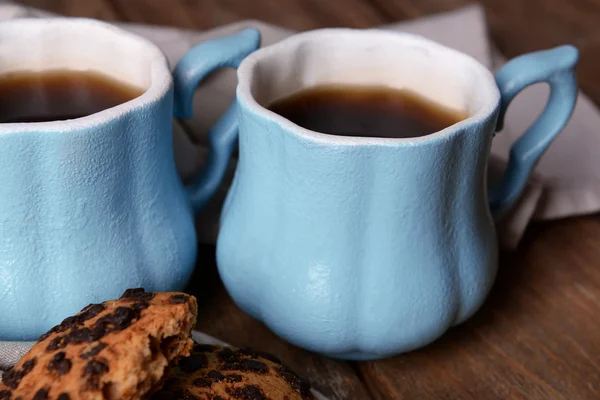 Tazas de café con chocolate —  Fotos de Stock