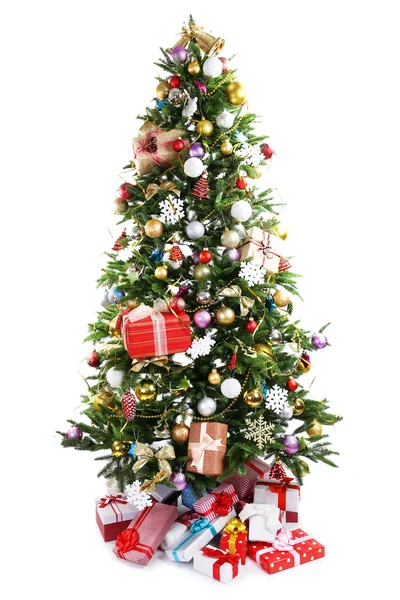 Geschmückter Weihnachtsbaum — Stockfoto