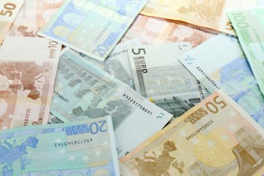 Euro banknot yakın çekim