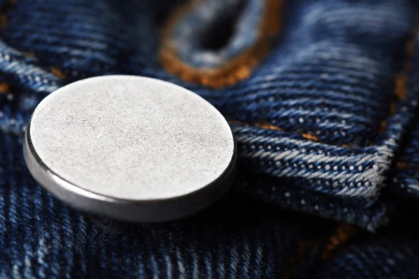 Button on clothes close up — Stock Photo, Image