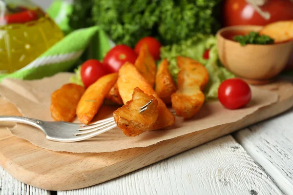 Hemmagjord stekt potatis — Stockfoto