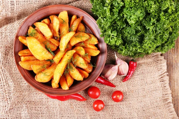 Patata fritta fatta in casa — Foto Stock