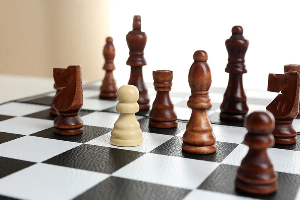 Conceito de xadrez individualidade — Fotografia de Stock