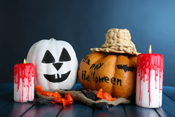 Calabazas de Halloween blancas — Foto de Stock