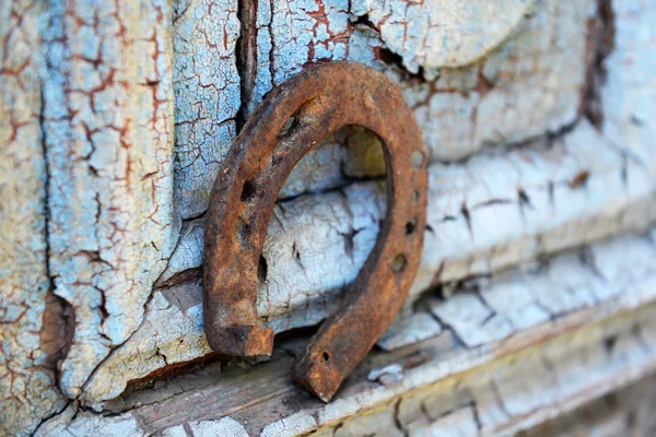 Sapato de cavalo velho ao ar livre — Fotografia de Stock