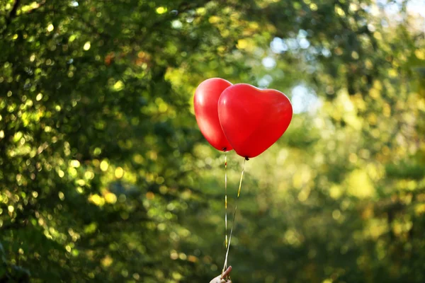 Amore cuore palloncini — Foto Stock