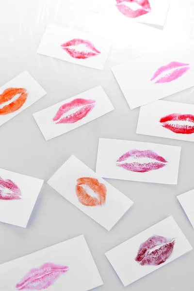 Set of lipstick kiss — Stock Photo, Image