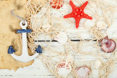 Dekor deniz kabuklarını tablo