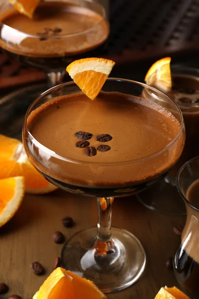 Espresso cocktail geserveerd — Stockfoto