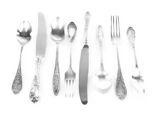 Tableware isolated on white — Stock Photo, Image