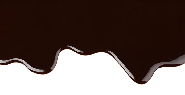 Капание расплавленного шоколада — стоковое фото