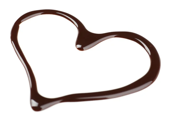 Choklad sirap droppar — Stockfoto