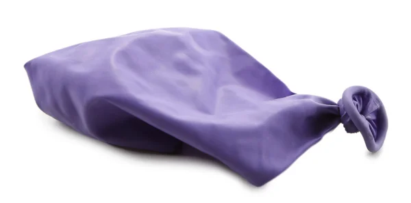 Popped violett ballong — Stockfoto