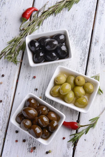 Olive marinate diverse — Foto Stock