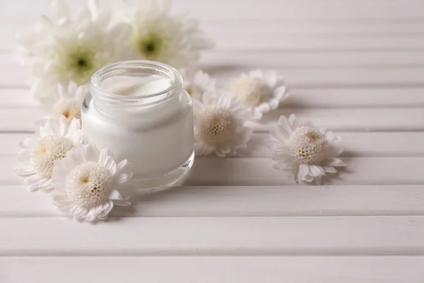 Skin cream on table — Stock Photo, Image