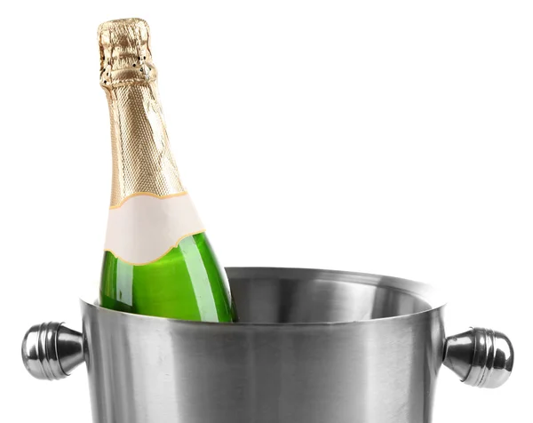 Champagne v kbelíku — Stock fotografie