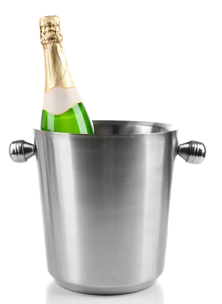 Champagne in emmer — Stockfoto