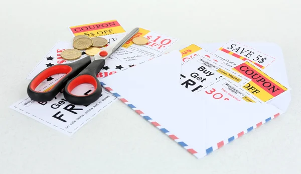 Coupons for shopping — Stock Photo, Image